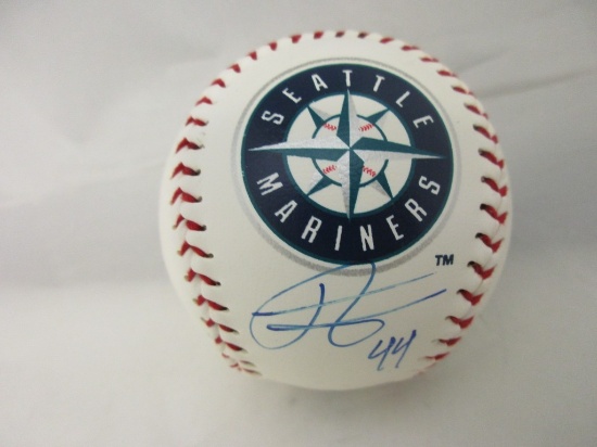 Julio Rodriguez of the Seattle Mariners signed autographed logo baseball PAAS COA COA 544