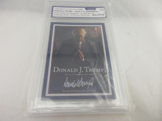 Donald Trump BEST IS YET TO COME Limited Run Special Edition Famous MugShot 10 Slabbed