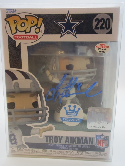 Troy Aikman of the Dallas Cowboys signed autographed Funko Pop PAAS COA 020