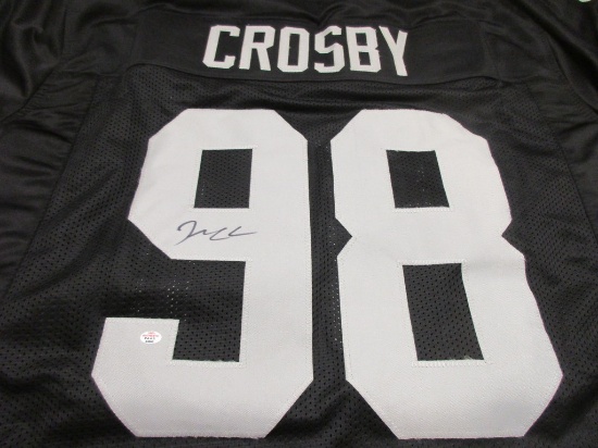 Maxx Crosby of the LV Raiders signed autographed football jersey PAAS COA 860