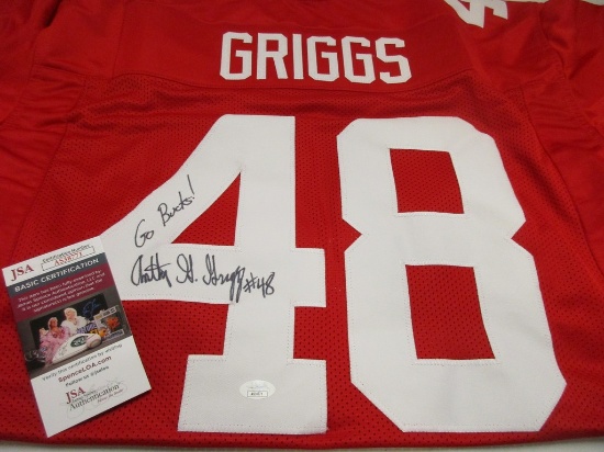 Anthony Griggs of the OSU Buckeyes signed autographed football jersey JSA COA 771