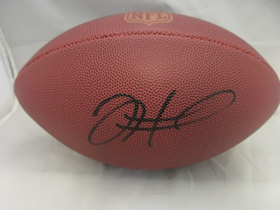 Jalen Hurts of the Philadelphia Eagles signed autographed full size brown football PAAS COA 077