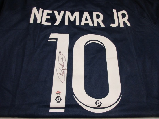 Neymar Jr of Paris Saint Germain signed autographed soccer jersey PAAS COA 732