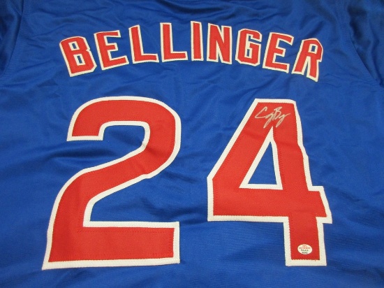 Cody Bellinger of the Chicago Cubs signed autographed baseball jersey PAAS COA 262