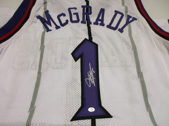 Tracy McGrady of the Toronto Raptors signed autographed basketball jersey PAAS COA 771