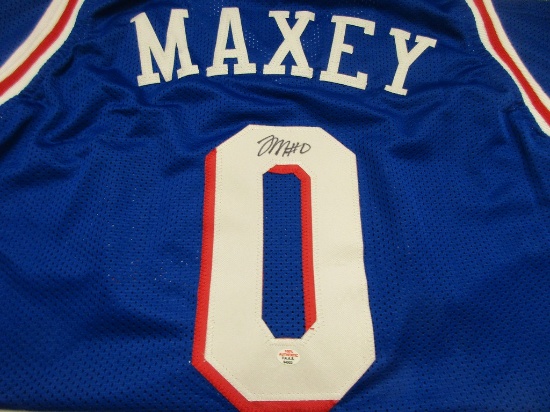 Tyrese Maxey of the Philadelphia 76ers signed autographed basketball jersey PAAS COA 503