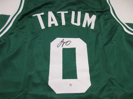 Jayson Tatum of the Boston Celtics signed autographed basketball jersey PAAS COA 085