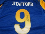 Matthew Stafford of the LA Rams signed autographed football jersey PAAS COA 103