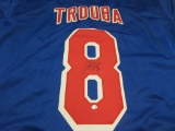Jacob Trouba of the NY Rangers signed autographed hockey jersey PAAS COA 180