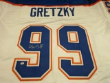 Wayne Gretzky of the Edmonton Oilers signed autographed hockey jersey PAAS COA 877