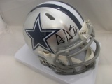 Dak Prescott of the Dallas Cowboys signed autographed mini football helmet PAAS COA 761