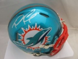 Tua Tagovailoa of the Miami Dolphins signed autographed mini football helmet PAAS COA 001