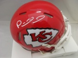 Patrick Mahomes II of the KC Chiefs signed autographed mini football helmet TAA COA 121