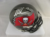 Mike Evans of the Tampa Bay Buccaneers signed autographed mini football helmet PAAS COA 730