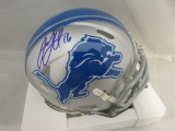Jared Goff of the Detroit Lions signed autographed mini football helmet PAAS COA 315
