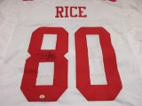 Jerry Rice of the San Francisco 49ers signed autographed football jersey PAAS COA 919