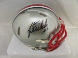 Justin Fields of the OSU Buckeyes signed autographed mini football helmet PAAS COA 902