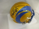 Matthew Stafford of the LA Rams signed autographed mini football helmet PAAS COA 948