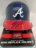 Ronald Acuna Jr of the Atlanta Braves signed autographed mini batting helmet PAAS COA 940