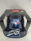 Bo Bichette of the Toronto Blue Jays signed autographed mini batting helmet PAAS COA 920