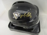 Mario Lemiieux of the Pittsburgh Penguins signed autographed mini hockey helmet PAAS COA 827