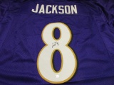 Lamar Jackson of the Baltimore Ravens signed autographed football jersey PAAS COA 936