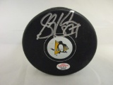 Sidney Crosby of the Pittsburgh Penguins signed autographed hockey puck PAAS COA 365