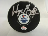 Wayne Gretzky of the Edmonton Oilers signed autographed hockey puck PAAS COA 400