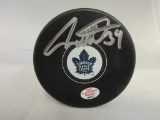 Auston Matthews of the Toronto Maple Leafs signed autographed hockey puck PAAS COA 427