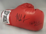 Mike Tyson Evander Holyfield signed autographed boxing glove PAAS COA 195