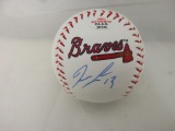 Ronald Acuna Jr of the Atlanta Braves signed autographed logo baseball PAAS COA COA 135