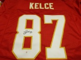 Travis Kelce of the KC Chiefs signed autographed football jersey PAAS COA 658