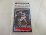 Bo Jackson of the KC Royals signed autographed slabbed card PAAS COA 830