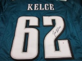 Jason Kelce of the Philadelphia Eagles signed autographed football jersey PAAS COA 210