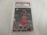 Michael Jordan Bulls 1998 UD Jordan Tribute MJ Reflections #MJ65 graded PAAS Mint 9