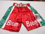 Ray BOOM BOOM Mancini signed autographed boxing trunks JSA COA 132