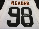 DJ Reader of the Cincinnati Bengals signed autographed jersey Beckett Sticker COA 849