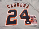 Miguel Cabrera of the Detroit Tigers signed autographed baseball jersey JSA COA 775
