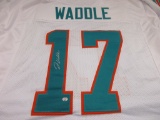 Jaylen Waddle of the Miami Dolphins signed autographed football jersey PAAS COA 051