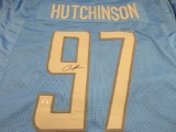 Aidan Hutchinson of the Detroit Lions signed autographed football jersey PAAS COA 692