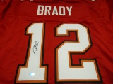 Tom Brady of the Tampa Bay Buccaneers signed autographed football jersey PAAS COA 264