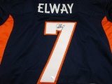 John Elway of the Denver Broncos signed autographed football jersey PAAS COA 870