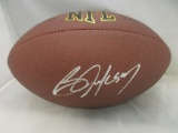 Bo Jackson of the Oakland Raiders signed autographed full size brown football PAAS COA 061