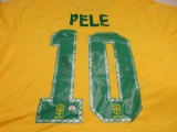 Pele of Brasil signed autographed soccer jersey PAAS COA 511