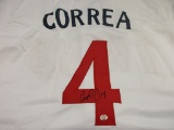 Carlos Correa of the Minnesota Twins signed autographed baseball jersey PAAS COA 696