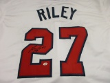 Austin Riley of the Atlanta Braves signed autographed baseball jersey PAAS COA 569