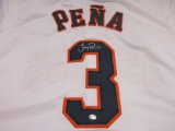 Jeremy Pena of the Houston Astros signed autographed baseball jersey PAAS COA 839