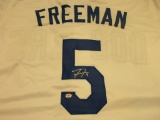 Freddie Freeman of the LA Dodgers signed autographed baseball jersey PAAS COA 051