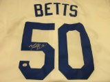 Mookie Betts of the LA Dodgers signed autographed baseball jersey PAAS COA 980