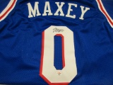 Tyrese Maxey of the Philadelphia 76ers signed autographed basketball jersey PAAS COA 503